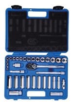 Image of Laser Tools Mteric Socket Set 3/8"D Standard And Deep Single Hex 34pc 3496