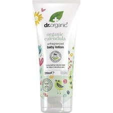 Image of 2 X Dr Organic Unfragranced Baby Lotion Organic Calendula 200ml