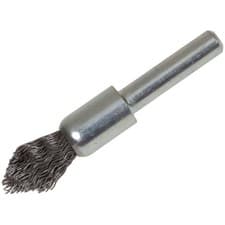 Image of Lessmann Pointed End Brush with Shank 12/60 x 20mm, 0.30 Steel Wire