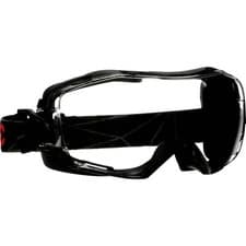 Image of 3M GG6001SGAF-BLK Safety Goggles Anti-Fog Anti-Scratch Coating Black