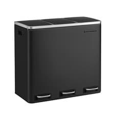 Image of Kitchen Bin 3 x 18 L Recycling Bin 3 Compartment Rubbish Bin for Recycling and