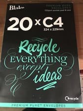 Image of Blake Premium Pure C4 229 x 324 mm 120 gsm Recycled Peel & Seal Pocket Envelopes
