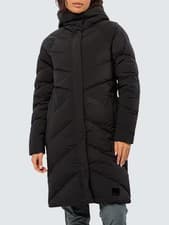 Image of NEW Jack Wolfskin Women's Marienplatz Zip Casual Padded Coat - Black - Small