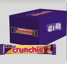 Image of 48 x Cadbury Crunchie 40g - Full Box Standard Bar - Free Delivery