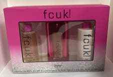 Image of Fcuk Xtreme Her 100ml Edt , Fragrance Mist 250ml & Body Lotion 250ml Gift Set