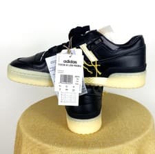 Image of adidas Forum 84 Low Premium FZ3773 Black/Easy Yellow SIZE UK 9.5 / US 10