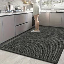Image of Large Heavy Duty Non Slip Rubber Door Mat Runner Rug Back Hallway & Kitchen