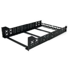 Image of StarTech 3U Fixed 19inch Adjustable Depth Universal Server Rack Rails