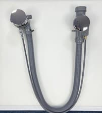 Image of Overflow Bath Filler Integrated Pop Up Waste For Double Ended Bath Cool Extrafil