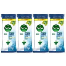 Image of Dettol Antibacterial Multi Surface Cleaning Wipes Pack of 4x126 Pack