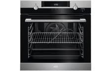 Image of AEG BPK556220M Built in  Single Oven 60cm Stainless Steel Steam Bake