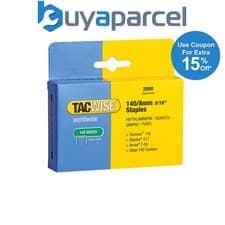 Image of Tacwise 0346 140 Series 8mm Staples Galvanised - 2000 Pack - Type T50 G 140EL