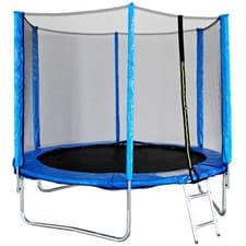 Image of Air League Neo 6ft Trampoline with Enclosure Free Shoe Tidy & Ladder – Blue