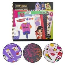 Image of Rainbow High Fashion Design Art Pad Children's Drawing Sketchbook with Stickers