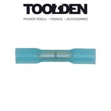 Image of Sealey BTSB100 Heat Shrink Butt Connector Terminal Ø5.8mm Blue Pack of 100