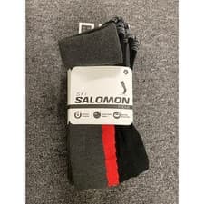 Image of Salomon focus ski socks Grey XL Size 10.5-12 (Eu 45-47) RRP £25