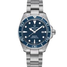 Image of Certina DS Action Diver Powermatic 80 Blue Dial 43mm Men's Watch C0326071104100