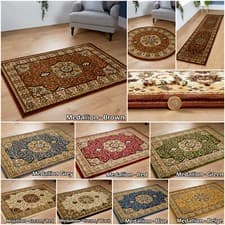 Image of Antique-Inspired Traditional Vintage Large Living Room Area Rug - Timeless Elega