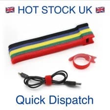 Image of Hook & Loop double sided Strapping Reusable cable ties 150mm, 200mm, 250mm 300mm
