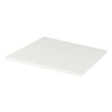 Image of GoodHome Perma Satin White Square Edge MDF Worktop 28mm 605x452mm Bathroom Top