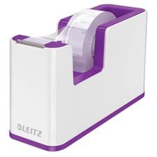 Image of Leitz WOW Tape Dispenser White/Purple 53641062