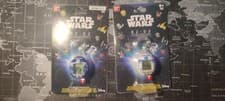 Image of 2x Tamagotchi Nano Star Wars R2-D2, Hologram - Translucent Blue + White New