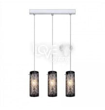 Image of Chrome Pendant Light with E14 Sockets - New