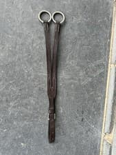 Image of Running Martingale Attachment - English Leather - Pony, Cob & Full - Black/Brown