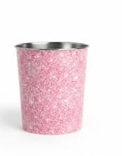 Image of 9L Pink Sparkle Waste Paper Bin Sequin Effect Office Bedside Bathroom Waste Bin