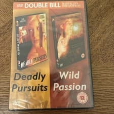 Image of DEADLY PURSUITS AND WILD PASSION DOUBLE BILL (brand new sealed)