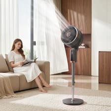 Image of 20 dB Silent Standing Fan for Bedroom, 44" Pedestal Fan with 90° Oscillating