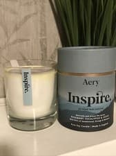 Image of Aery Inspire Purée Soy Candle- Rosemary, Eucalyptus & Cedar. 45 Hour Burn
