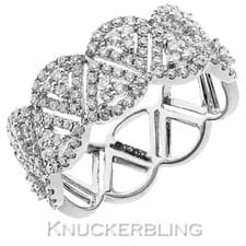 Image of Diamond Half Eternity Wedding Ring 0.65ct Brilliant Cut F VS in 18ct White Gold