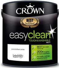 Image of CROWN EASY CLEAN MATT EMULSION PAINT 2.5L WALLS CEILINGS WOOD METAL ALL COLOURS