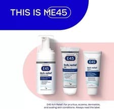 Image of E45 Itch Relief Gel Cream Coolmousse Bundle 3pc Dry Sensitive Skin UK
