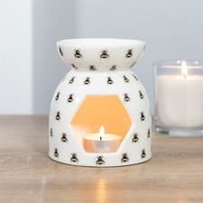 Image of All Over Bee Print Oil Burner - Mother’s Day