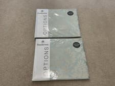 Image of 2 X Sanderson Options Cotton Rich Elise Oxford Pillowcases Brand New