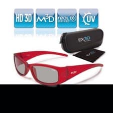 Image of EX3D Kids 3D Glasses Passive Polarizer Glasses Girls HD 3D TV Projector