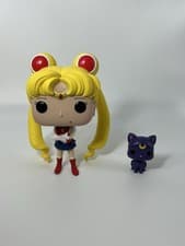 Image of Funko Pop! Vinyl: Sailor Moon - Sailor Moon w/ Luna #89 - Loose - Figure Wear