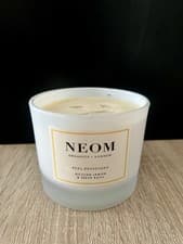 Image of NEOM 3 Wick Candle Sicilian Lemon & Fresh Basil 420g - No Box imperfect scuffs