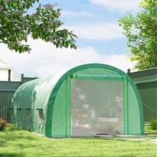 Image of 6 x 3(m) Upgraded Polytunnel Greenhouse w/ Mesh Door 15 Plant Labels Refurbished