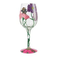 Image of Lolita My Drinking Garden Wine Glass 23 cm High Gift Boxed #6006288 Retired