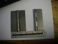 Image of PAIR (2) 1838T-4" STANDARD STEEL BUTT HINGES NO HOLES