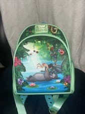 Image of Loungefly Disney Jungle Book Bare Necessities Mini Backpack New