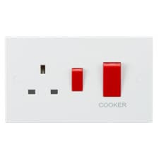 Image of 45A DP Cooker Switch and 13A Socket
