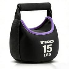 Image of Soft Kettlebell Home Gym Weight Exercise Fitness Workout Floor Safe HIIT 15LBS