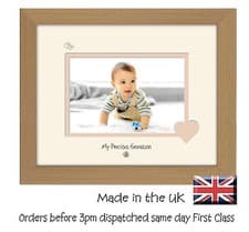 Image of My Precious Grandson 6x4 Photo Frame Double Mounted Quality Gift 775F