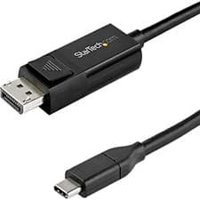 Image of StarTech.com 3ft (1m) USB C to DisplayPort 1.4 Cable 8K 60Hz/4K - Bidirectional
