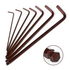 Image of Long Arm 0.7-19mm Allen Keys Metric Ball End Point Hex Wrench Steel Hexagon Key
