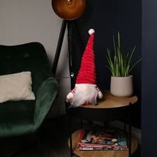 Image of 40cm Sitting Plush Christmas Gonk with Grooved Hat in Red